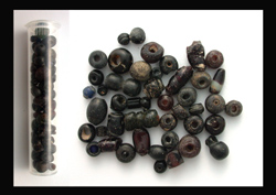 Ancient Beads, Black/Dark Blue, ca. 1200 BC - 2nd Century AD